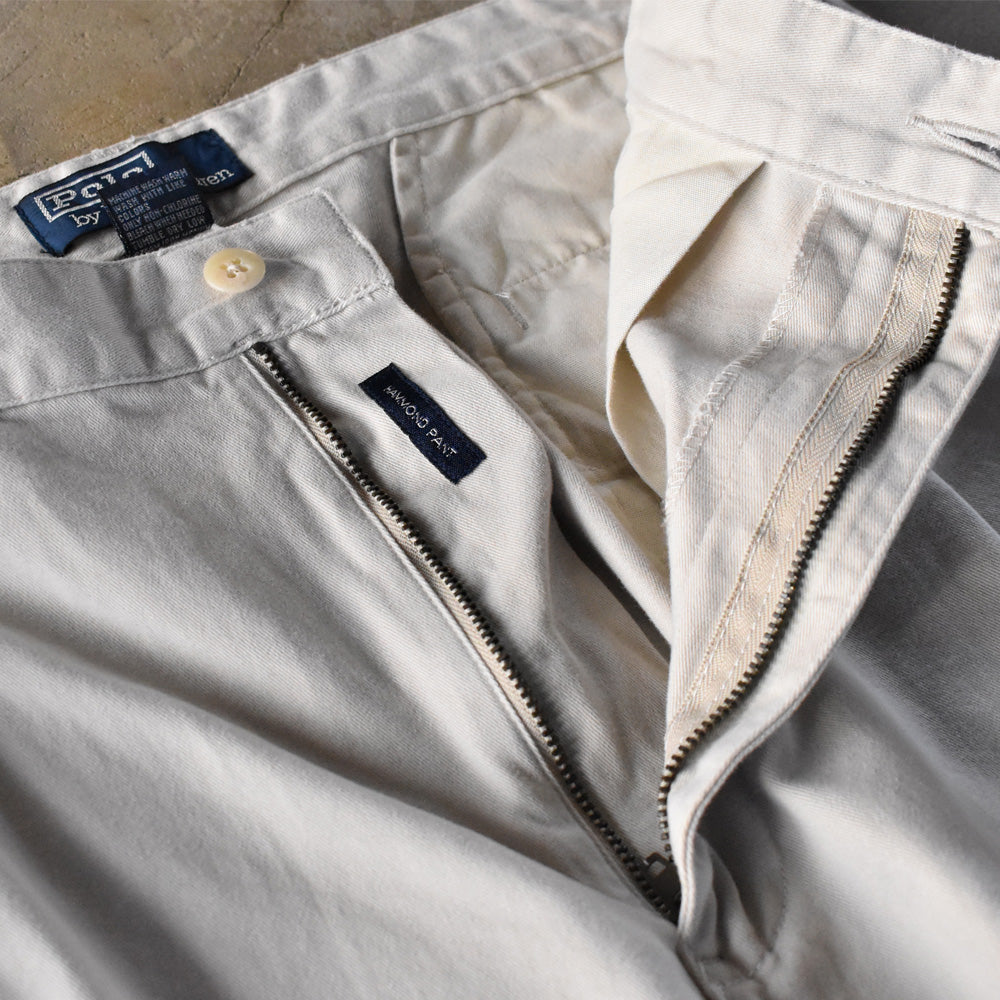 90's Polo Ralph Lauren “HAMMOND PANT” ツータック チノパン 240321 S2026