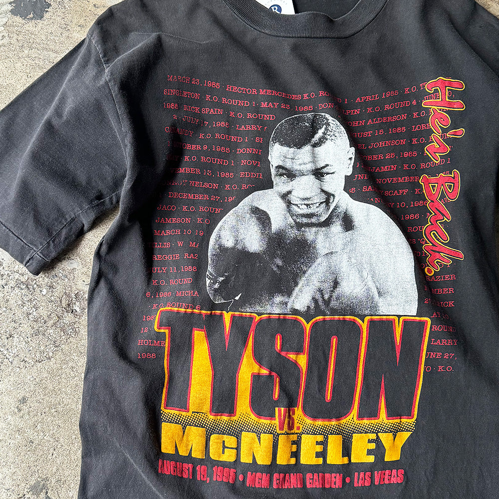 90's Mike Tyson vs. Peter McNeeley “He's Back“ Tシャツ 240313H
