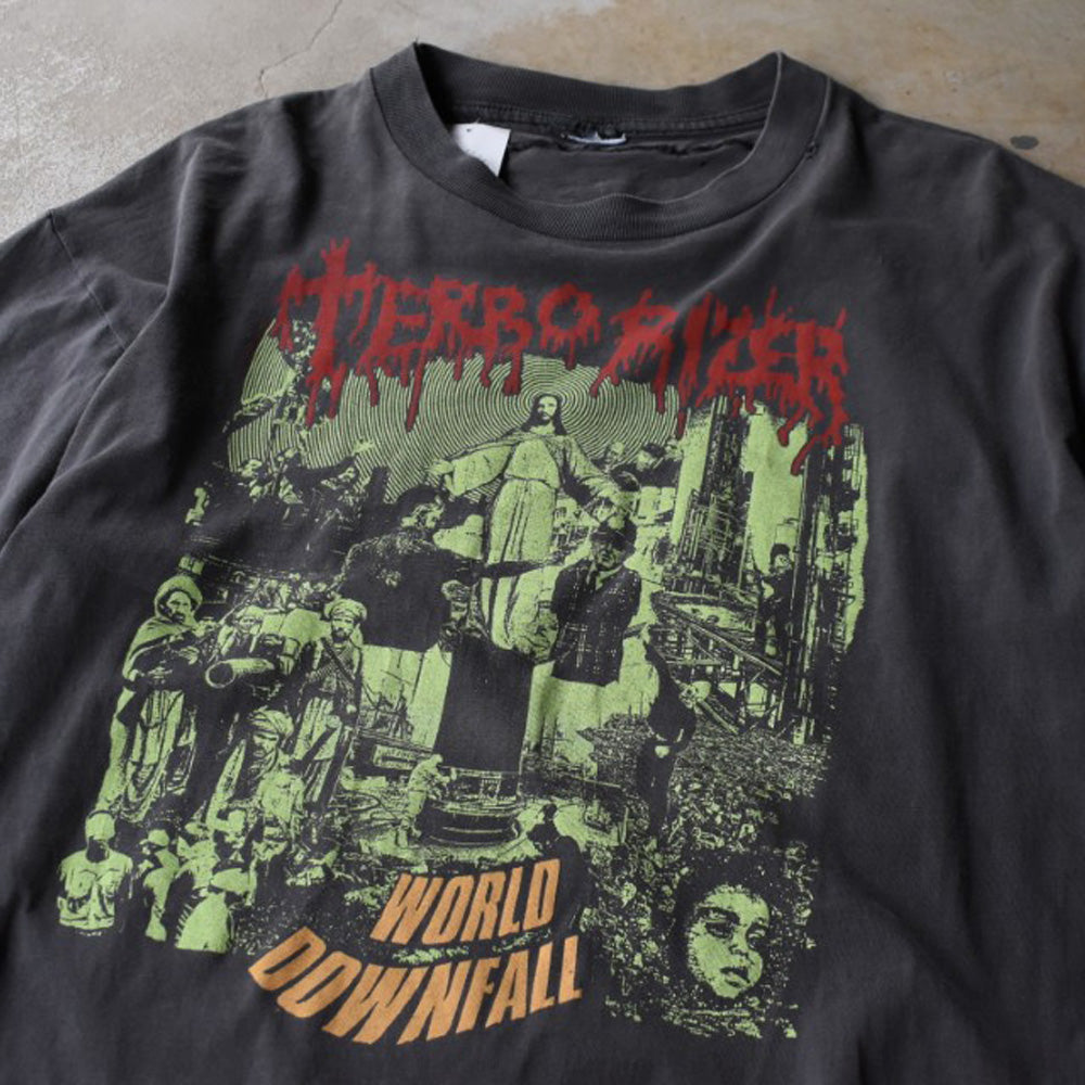 90’s TERRORIZER “World Downfall” グラインドコア ロックTシャツ 251121H