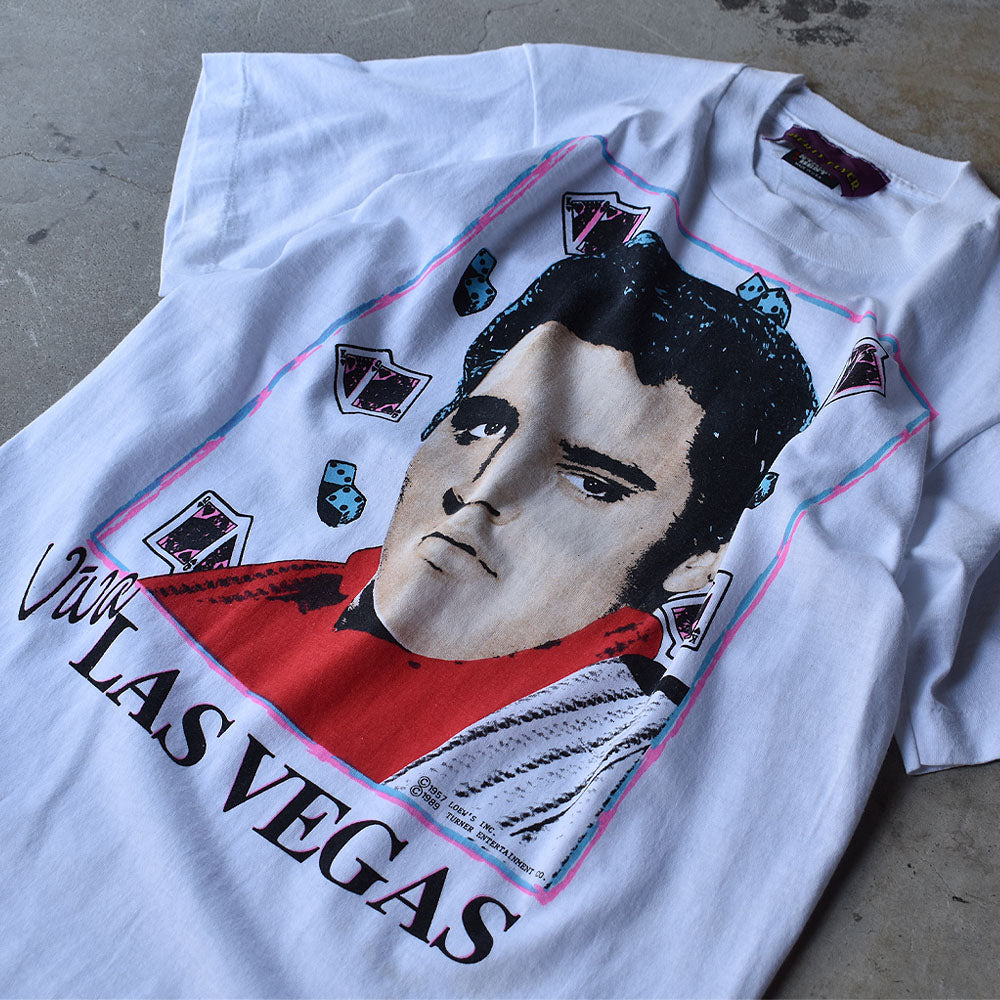 80’s　Elvis Presley /エルヴィス・プレスリー ”Viva LAS VEGAS” Tシャツ　USA製　230827