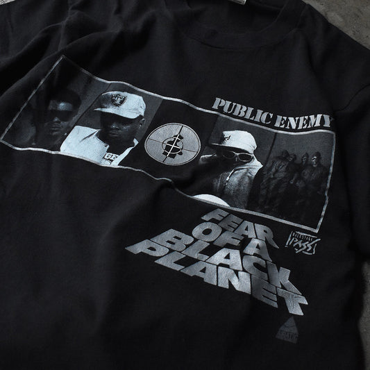 90's　Public Enemy/パブリック・エネミー　"Fear of a Black Planet" Rap Tee　カナダ製　230610H