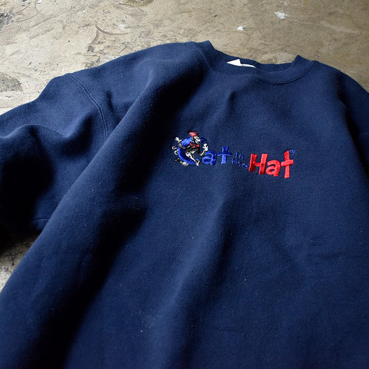 90's~ Dr. Seuss ”The Cat in the Hat” 刺繍スウェット USA製 240525