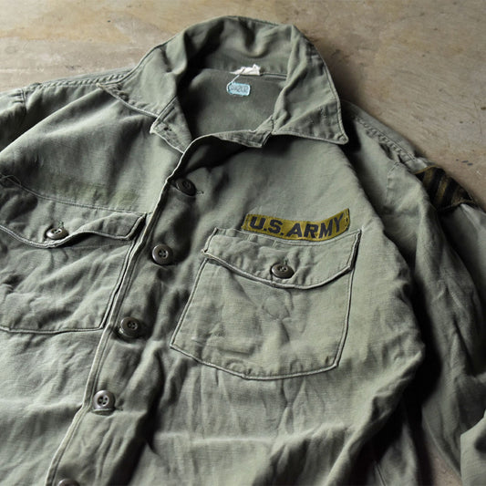 70’s~ U.S.ARMY 雰囲気良し ミリタリー ユーティリティシャツ 240701