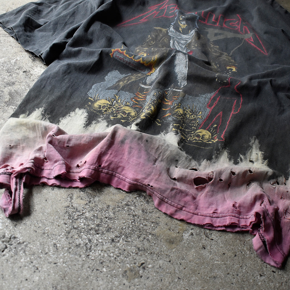 90's ダメージ！ブリーチ！Metallica×Pushead “The Unforgiven“ Tシャツ 240713H