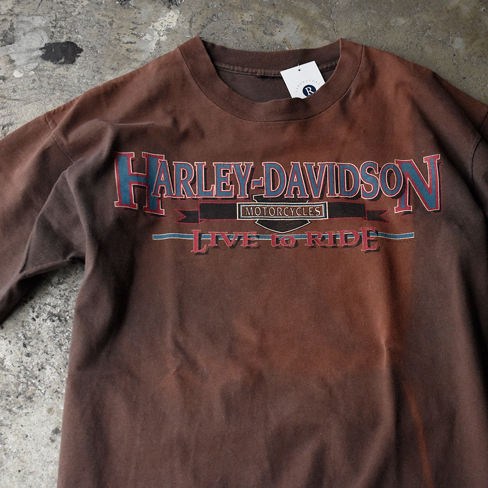 90's Harley-Davidson “LIVE to RIDE” Tシャツ 250529H