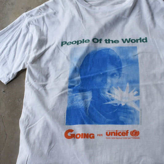 90's GOING per UNICEF “People Of the World” Tシャツ 250909H