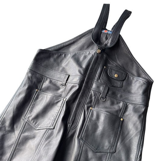 blackmeans レザーオーバーオール 945-79TP221-1 250219H