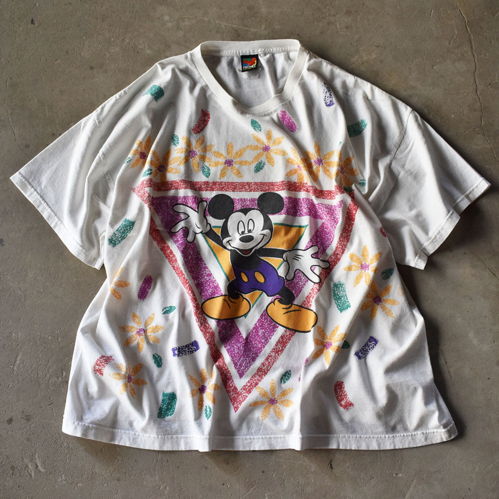 90's　Disney/ディズニー ”Mickey dancing” Tシャツ　230901