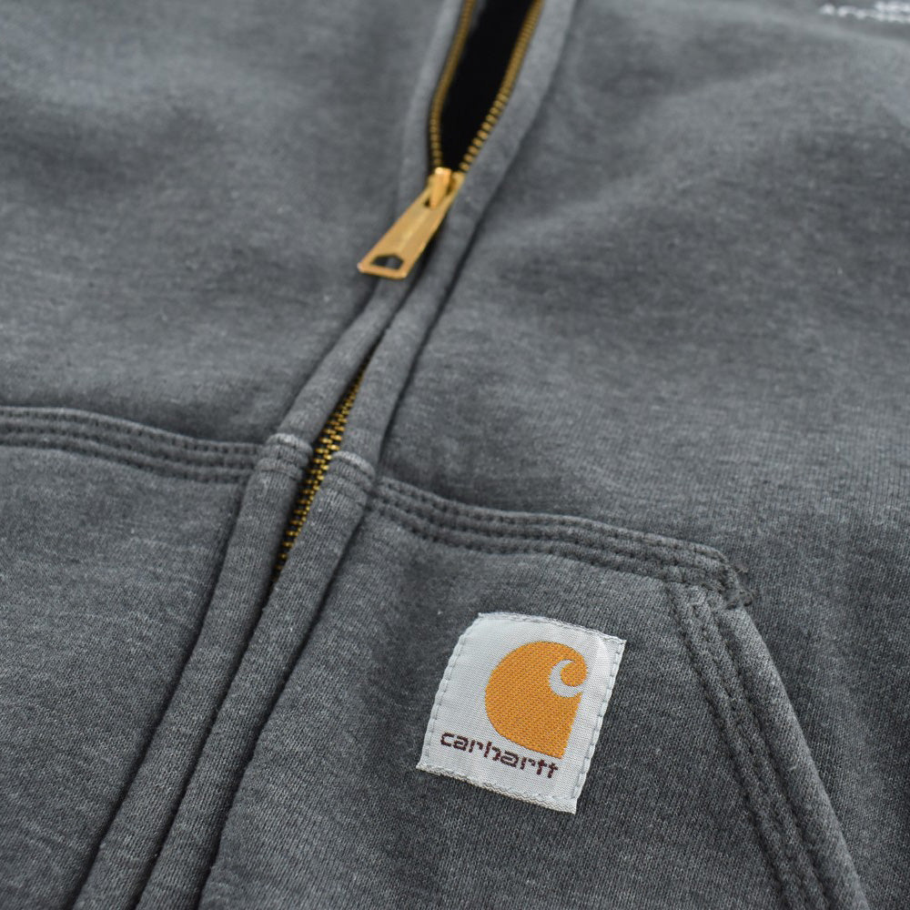 90’s Carhartt "365 DAYS ACCIDENT FREE" メッシュライナー ジップフーディー 260224H