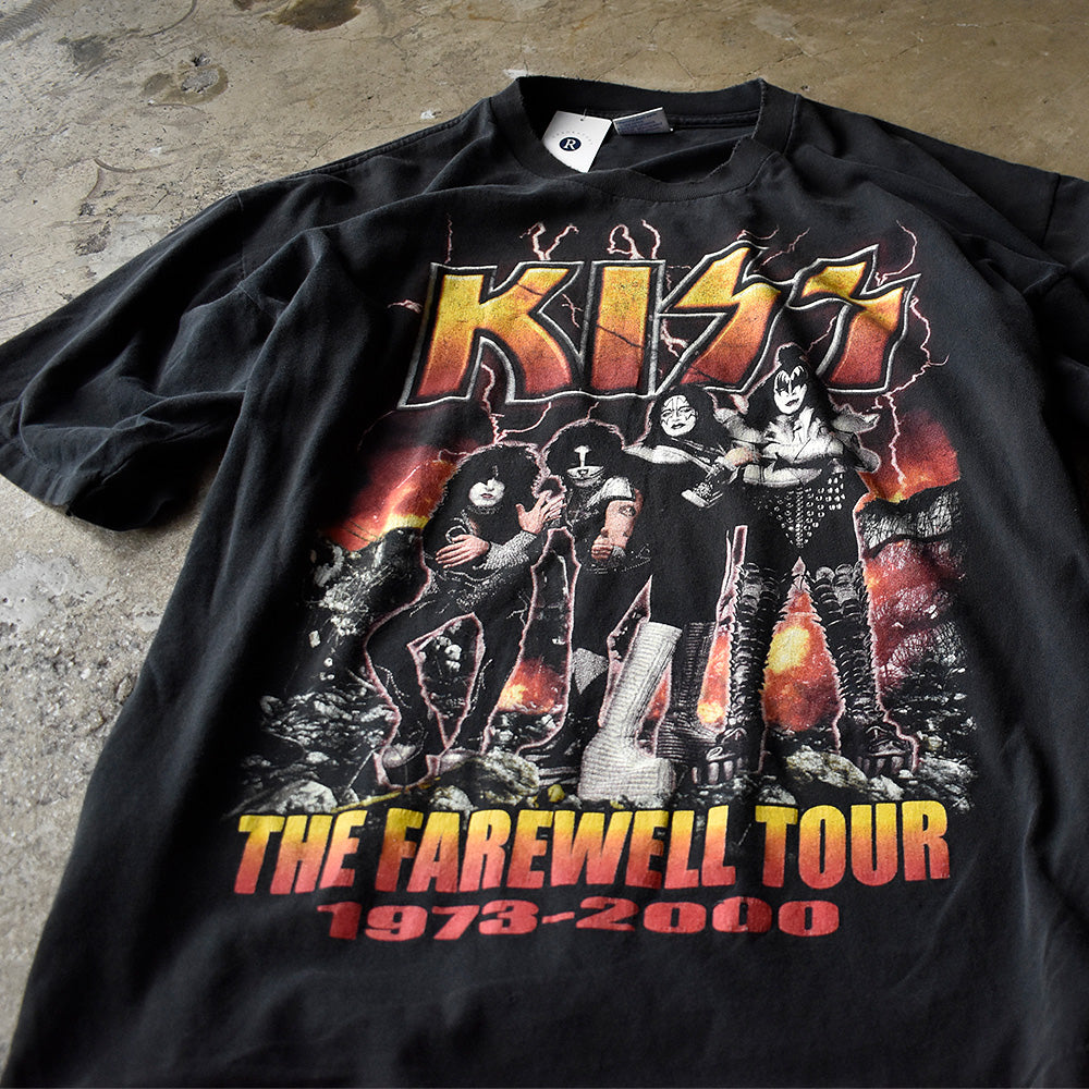 キッス The Farewell Tour メンバー ツアー先 Tシャツ 2000年 XXL 古着