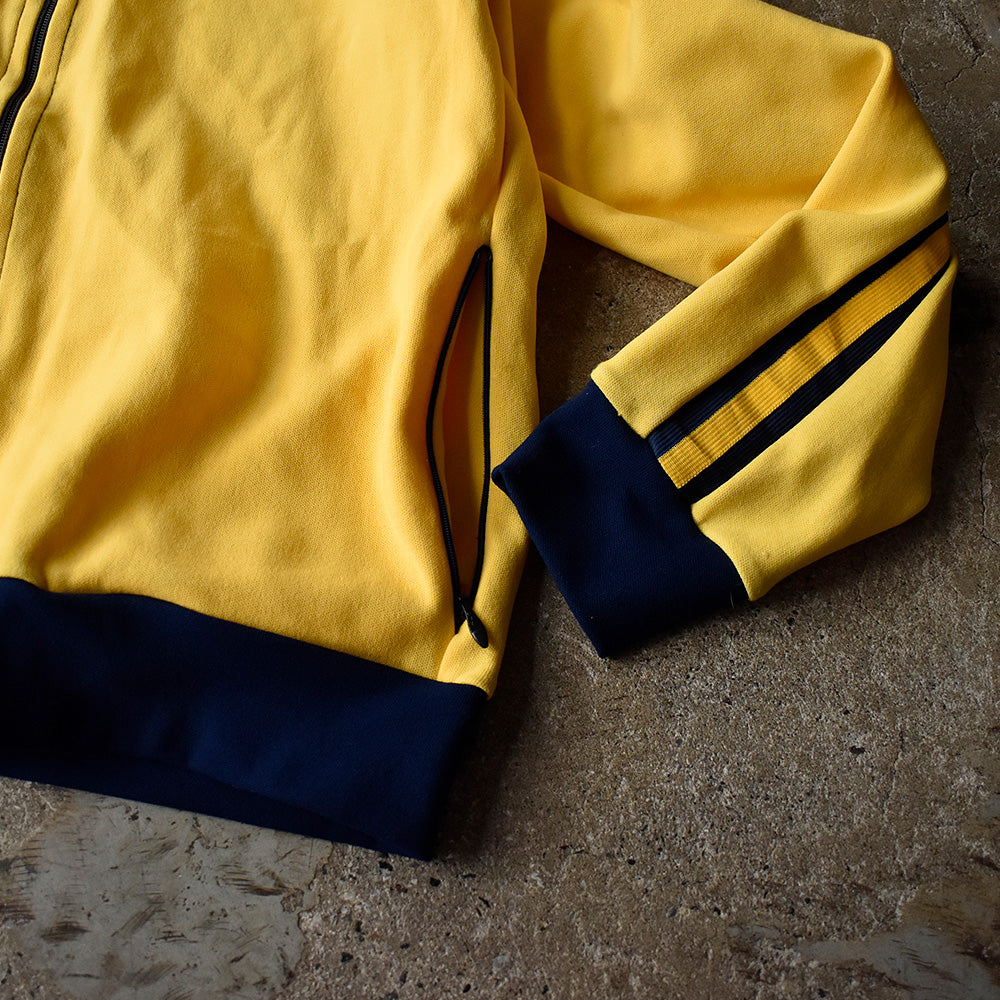 70's～ COURT CASUALS “ロケットTALON” イエロー×ネイビー！ トラックジャケット USA製 250522H