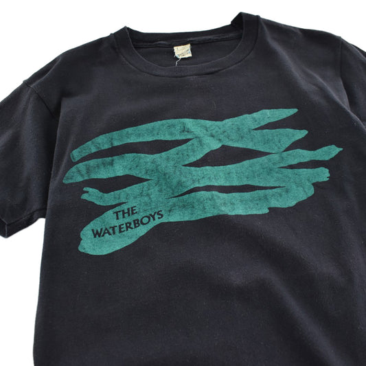 80's THE WATERBOYS "Wave Logo" ポストパンク ロックTシャツ 260904H