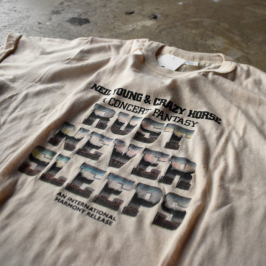 70's Neil Young & Crazy Horse “Rust Never Sleeps” コンサート ロック Tシャツ 250730H