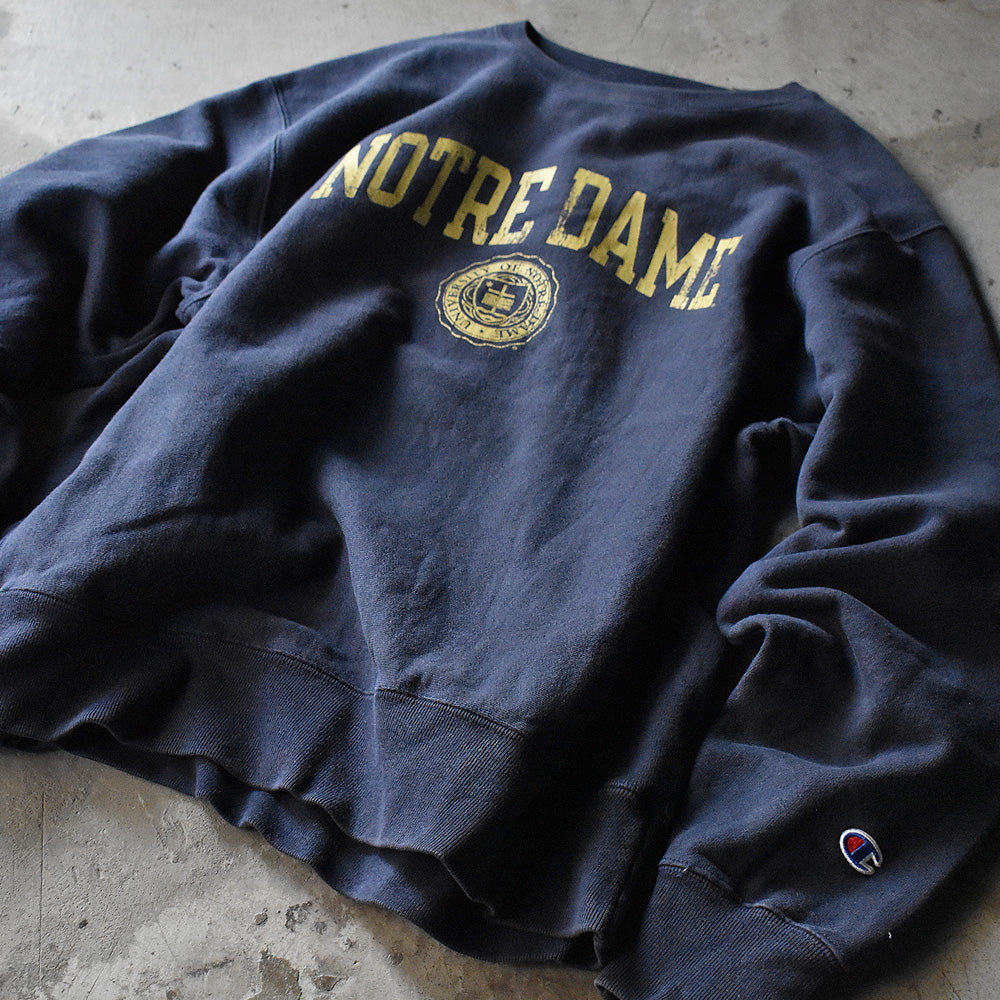 Champion “University of Notre Dame” RWスウェット 231127