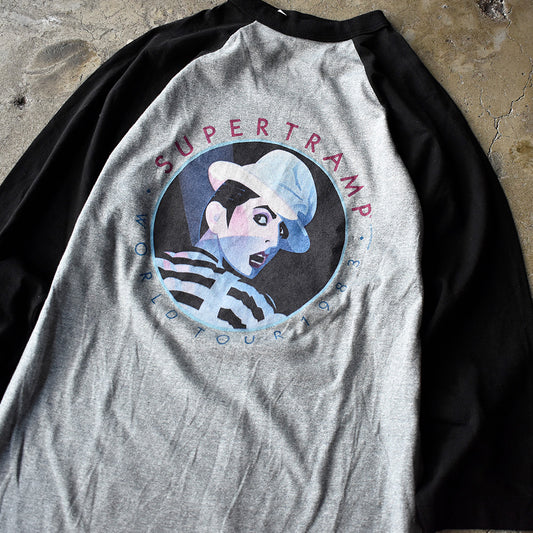 80's Supertramp “Crazy” World Tour ラグランスリーブTシャツ 250430H