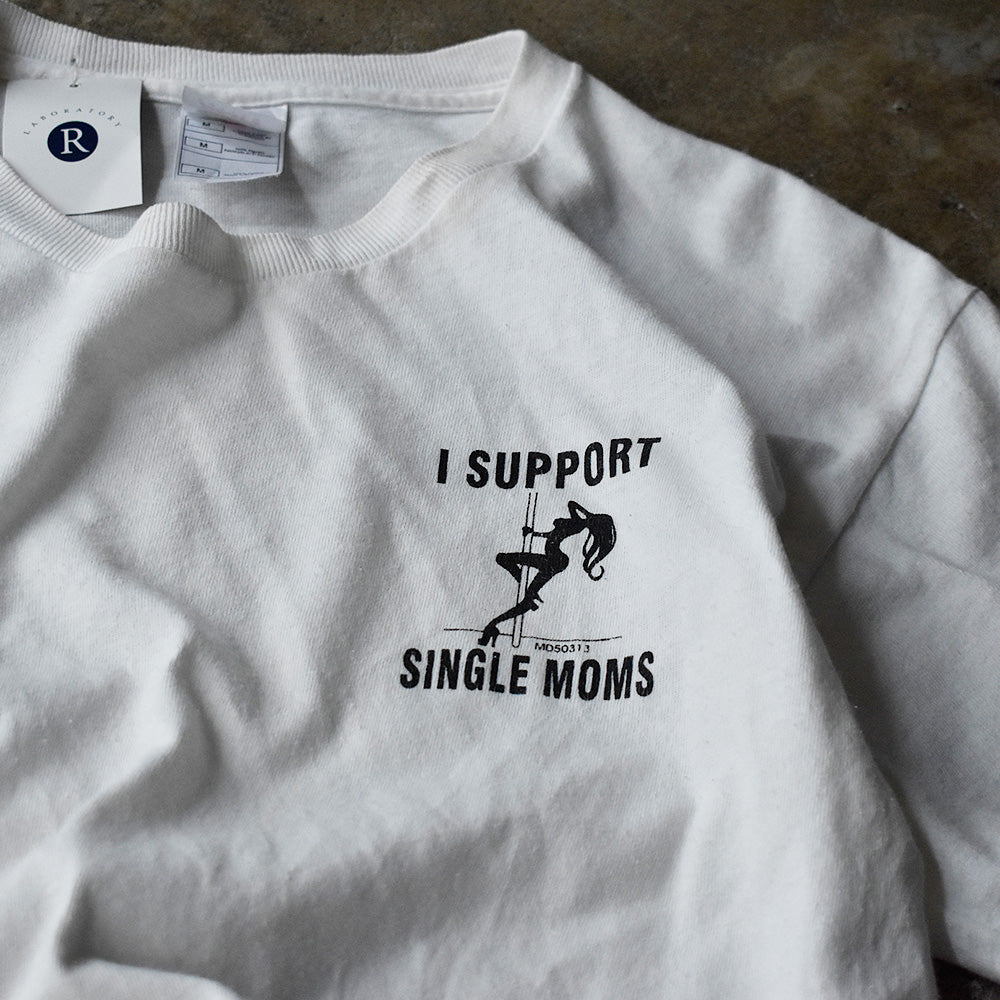 Y2K “I SUPPORT SINGLE MOMS” Tシャツ 240831H