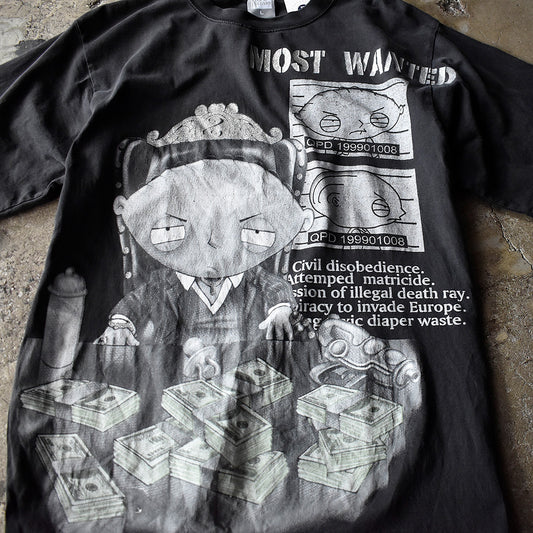 Y2K Family Guy “money” ラメプリント Tシャツ 250509H