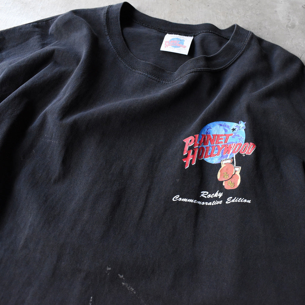 90's PLANET HOLLYWOOD “1976-1996 ROCKY 20th Anniversary” ムービー Tシャツ USA製 250418