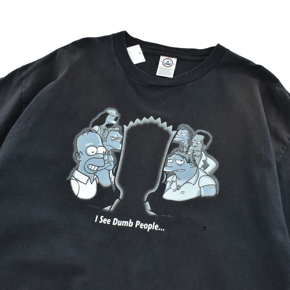 Y2K The Simpsons “I See Dumb People” パロディTシャツ 260424H