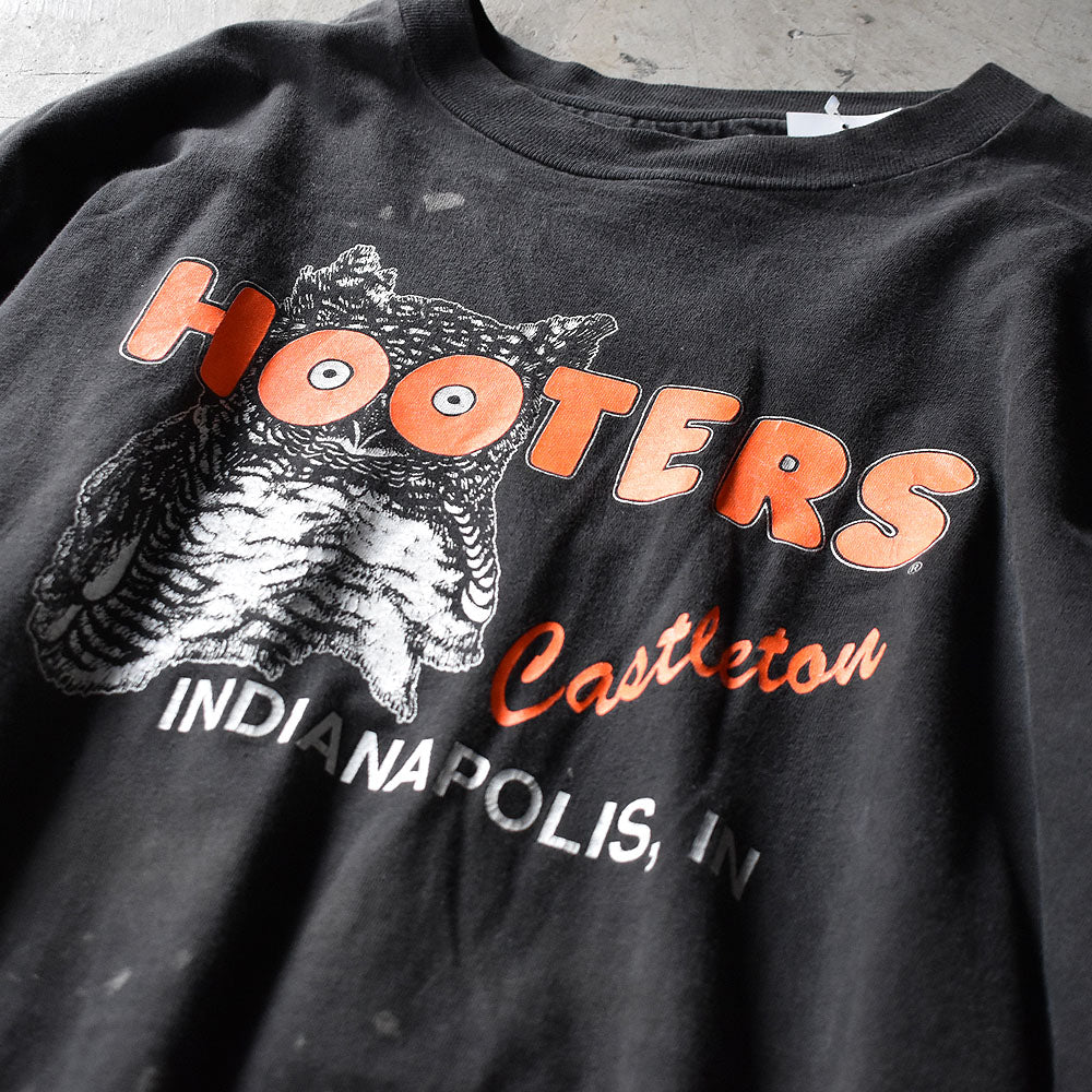 90’s HOOTERS “MORE THAN A MOUTHFUL”両面プリント Tシャツ USA製 230926