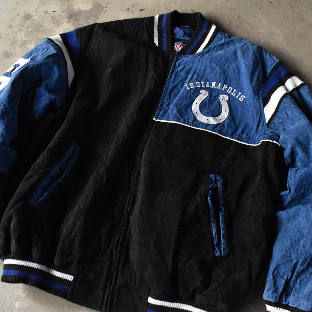 G-Ⅲ “NFL Indianapolis Colts” スエードレザー ジャケット 240326