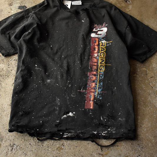 Y2K ボロ！ペンキ！ CHASE AUTHENTICS “RACING DOMINANCE” レーシング Tシャツ USA製 250825H