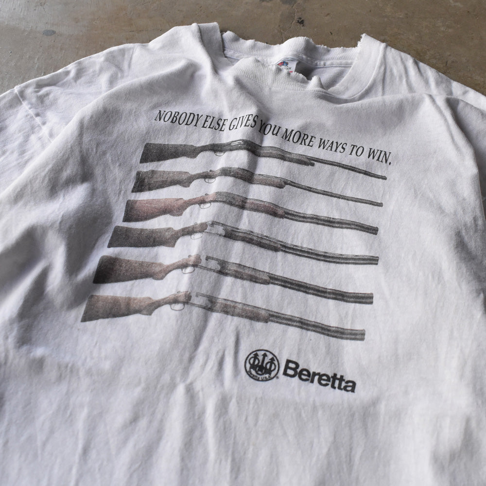 90's Fruit of the Loom “Beretta” 銃 企業 Tシャツ USA製 240608