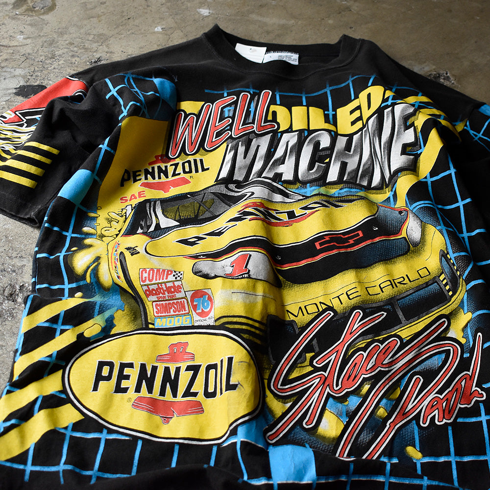 90's AOP！ CHASE authentics レーシング Tシャツ USA製 240711H