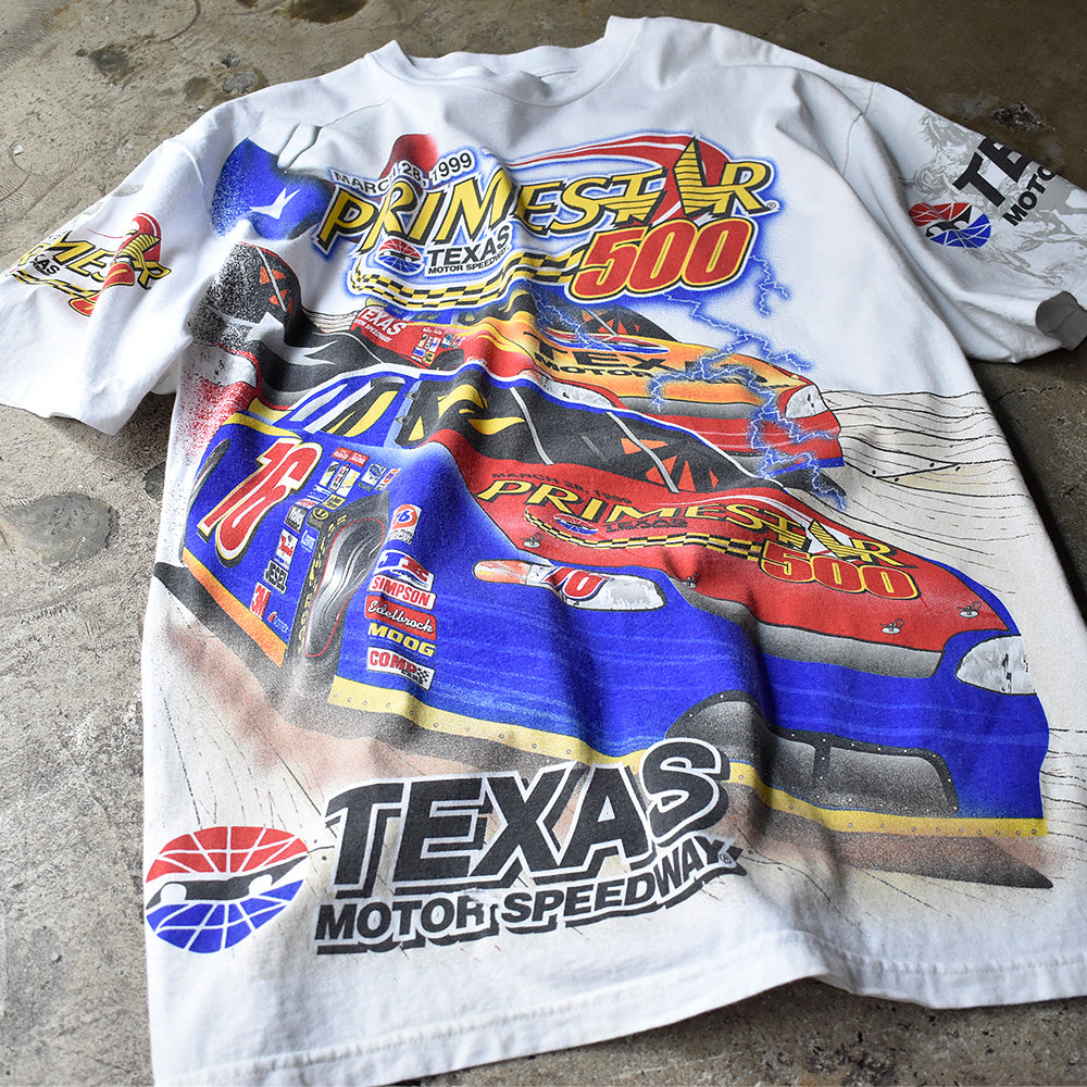 90's AOP！ Racing Tシャツ USA製 240624H