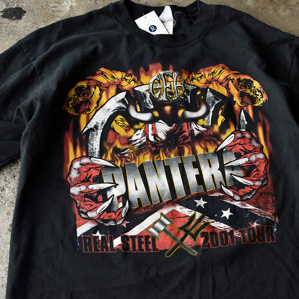 Y2K Pantera “REAL STEEL TOUR 2001” Tシャツ 250624H