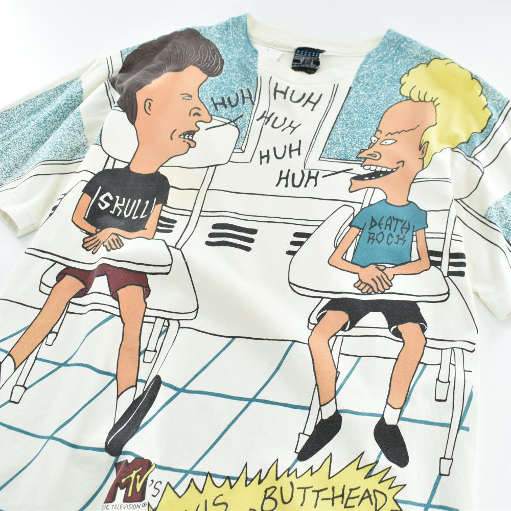 90's MTV "Beavis and Butt-Head" AOP Tシャツ 260317H