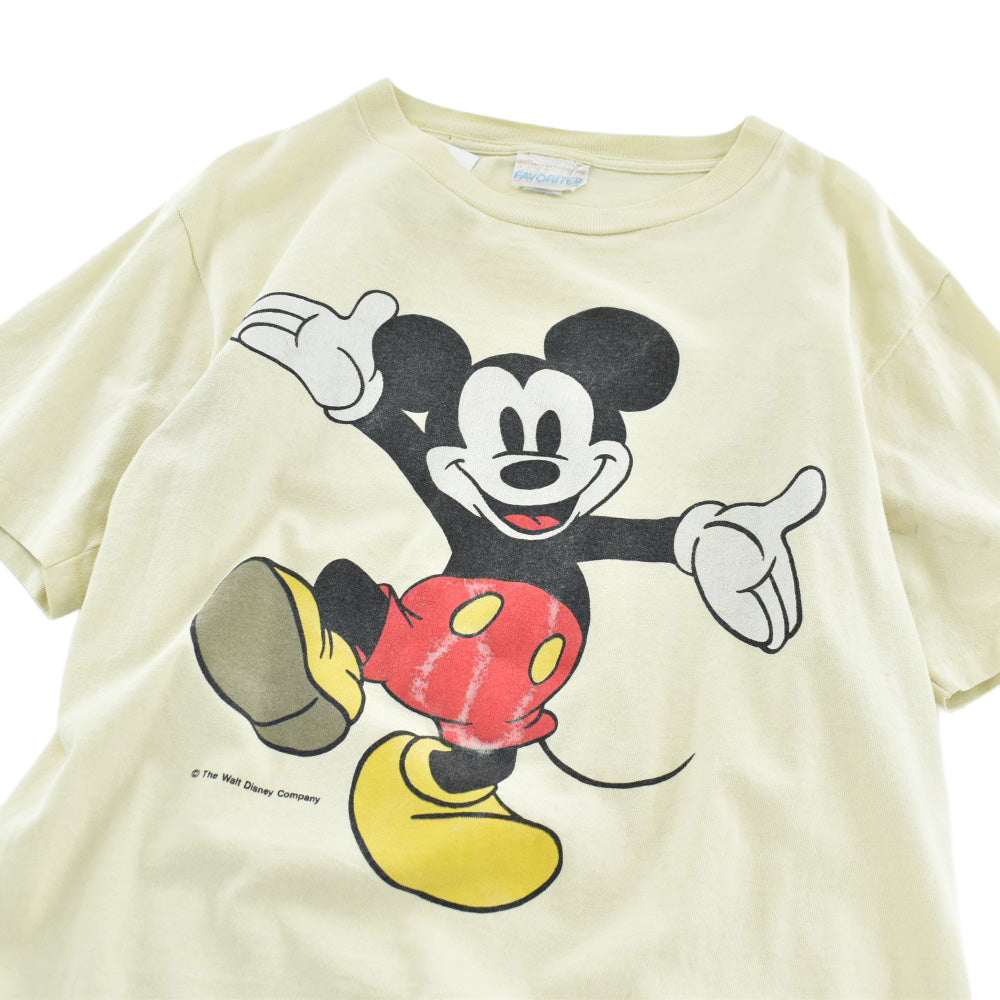 90's Disney Mickey Mouse キャラT USA製 260612H