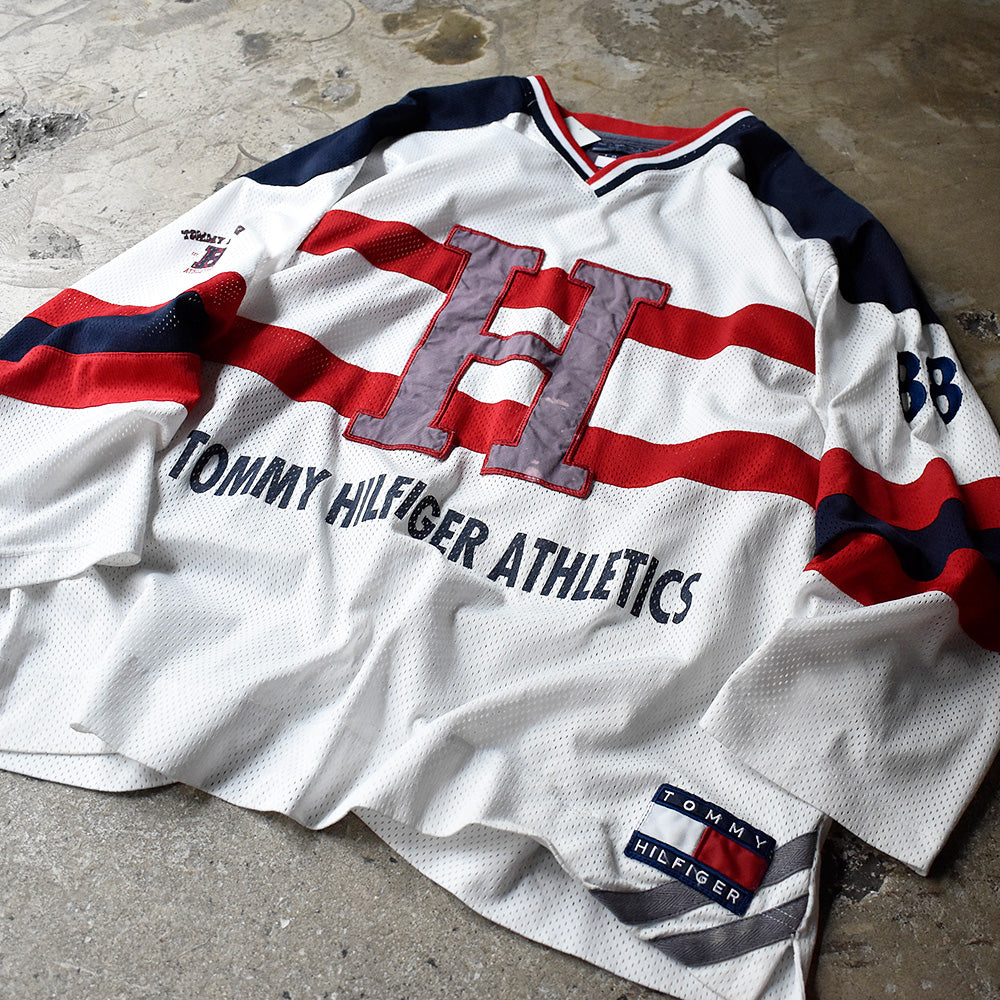トミーヒルフィガー ATHLETICS メッシュ ホッケーシャツ 90年代 ヴィンテージ