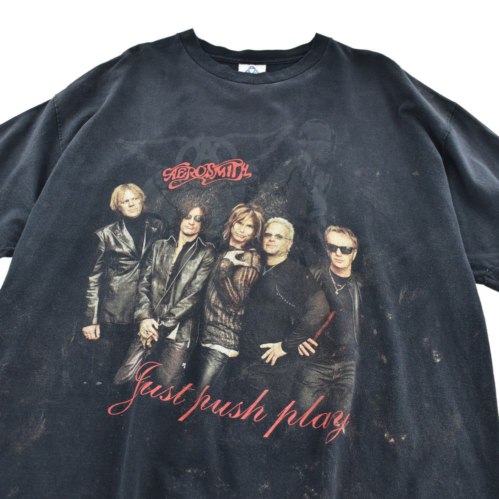 Y2K AEROSMITH "Just Push Play" 空山基 ロックTシャツ 260703H