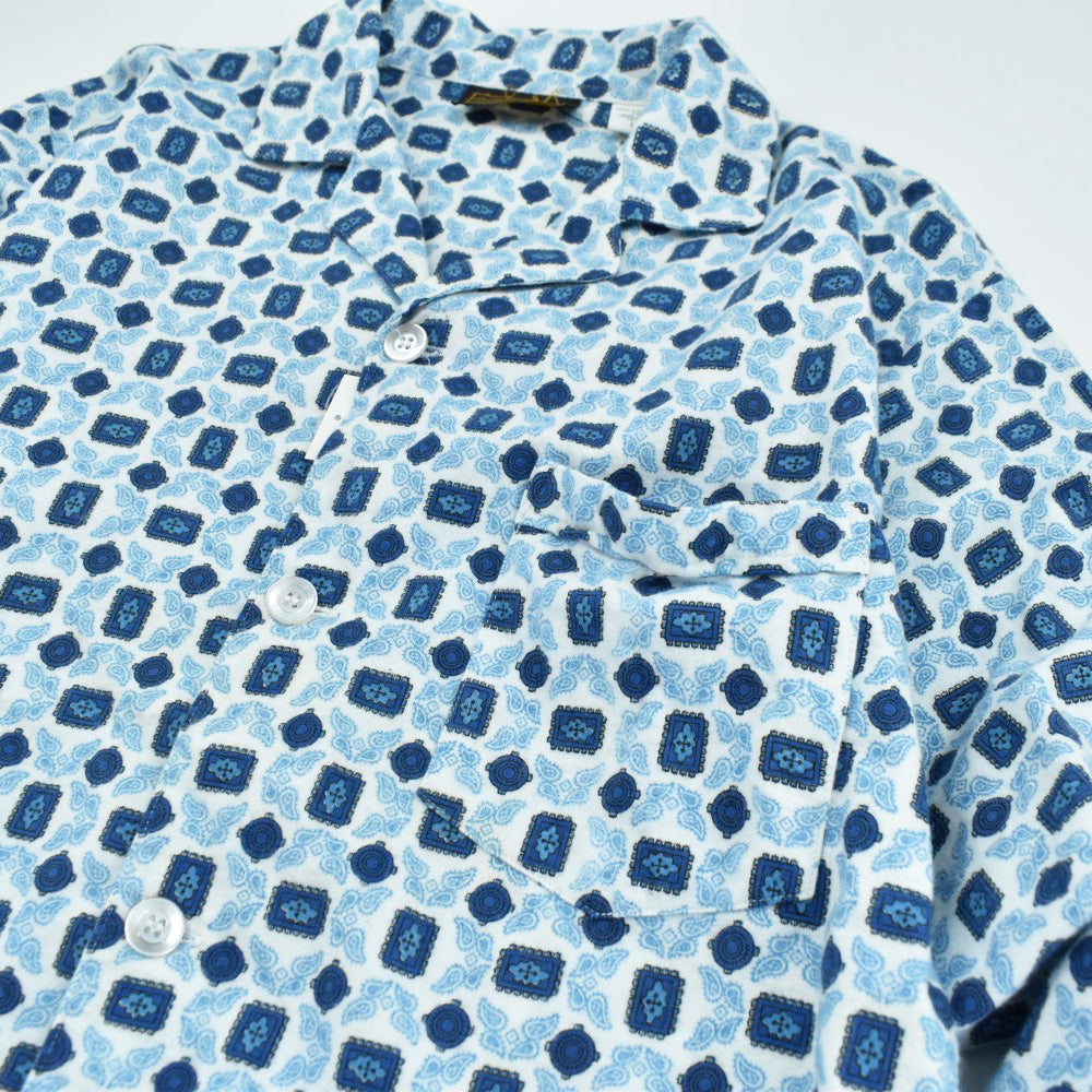 90's Madison Avenue 幾何学柄 パジャマシャツ 260130H