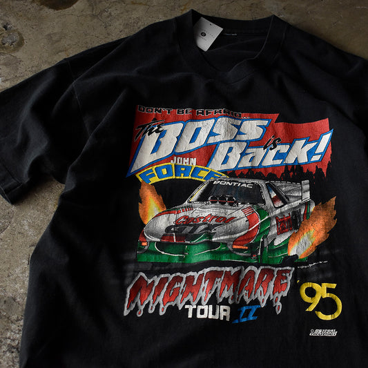 90's "JOHN FORCE" ヘヴィーオンスボディ レーシング Tシャツ 230904H