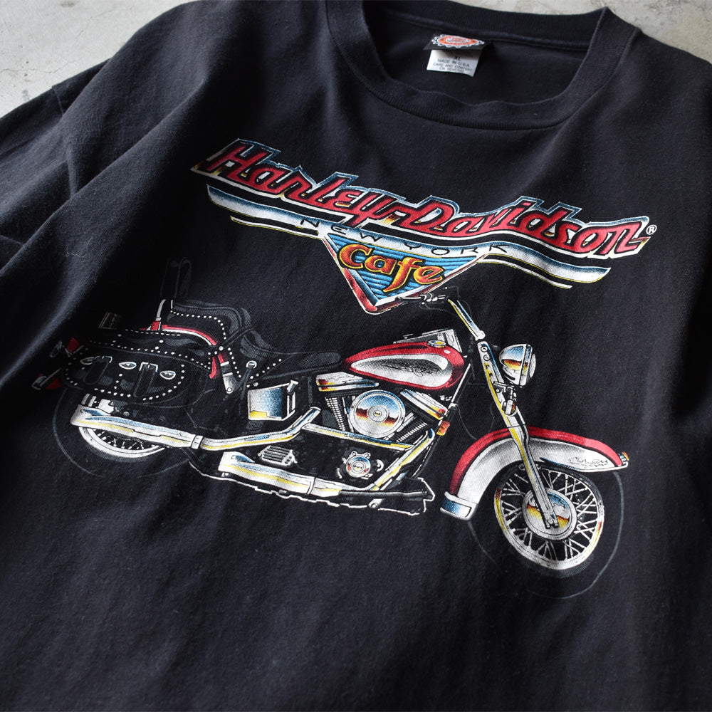 90's　Harley-Davidson Cafe/ハーレーダビッドソン・カフェ “NEW YORK” Tee　USA製　220710H