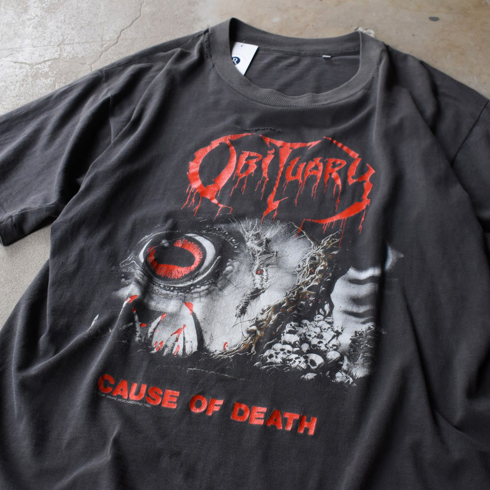 90’s Obituary "Cause of Death" デスメタル ロックT 251114H