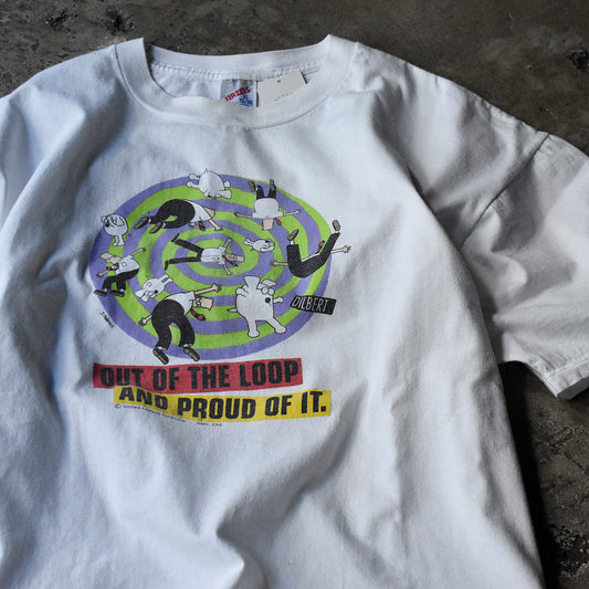 90's “Dilbert” サークルロゴTシャツ USA製 240202H