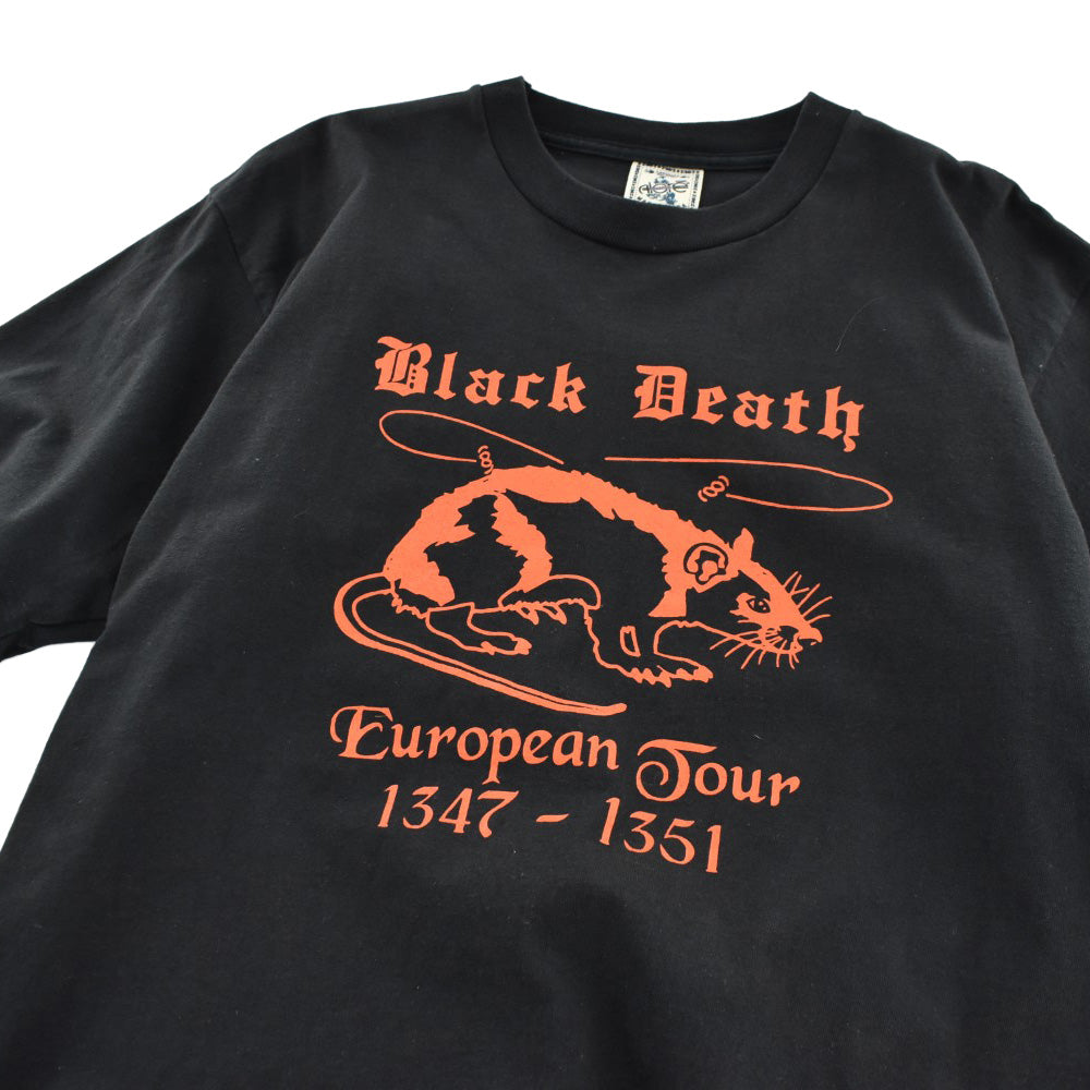 90's Black Death "European Tour 1347-1351" ペストTシャツ USA製 260804H