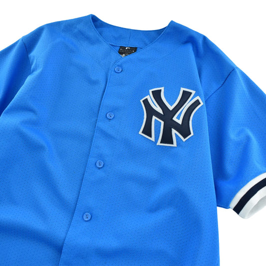 90's Majestic MLB "New York Yankees" ベースボールシャツ USA製 260925H