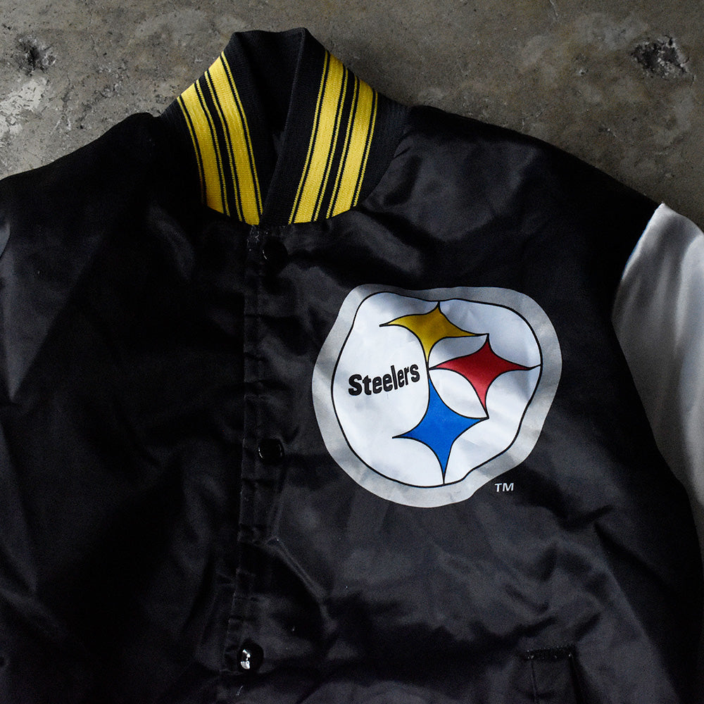 90's CHALK LINE NFL “Pittsburgh Steelers” サテンジャケット USA製 241019H