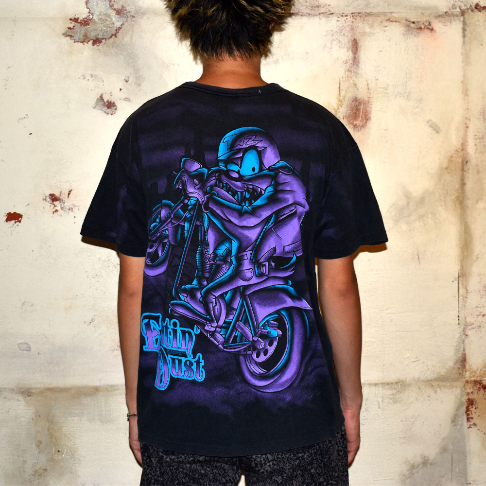 90’s Looney Tunes “TAZ” バイク×キャラクター Tシャツ USA製 250909H