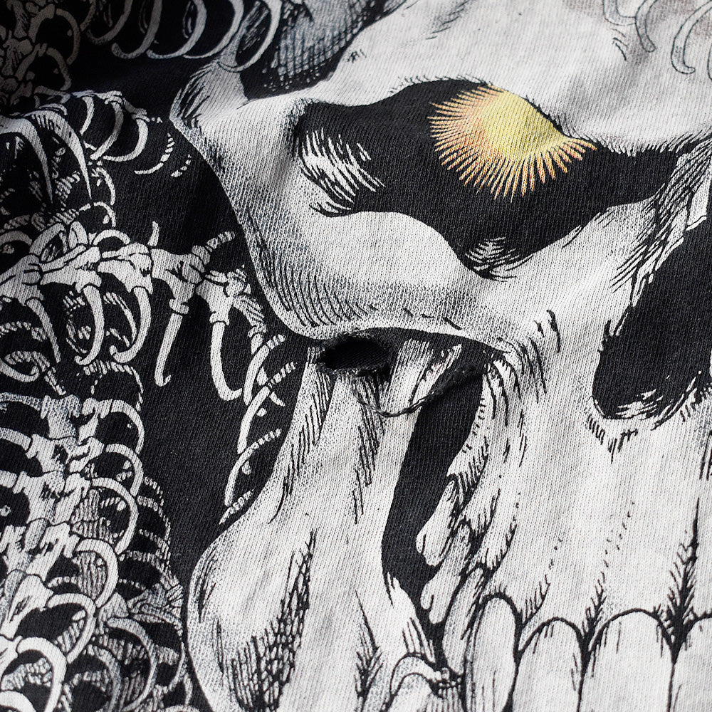 90's Special！ AOP！ LIQUID BLUE "MEDUSA SKULL" Tシャツ USA製 240519H