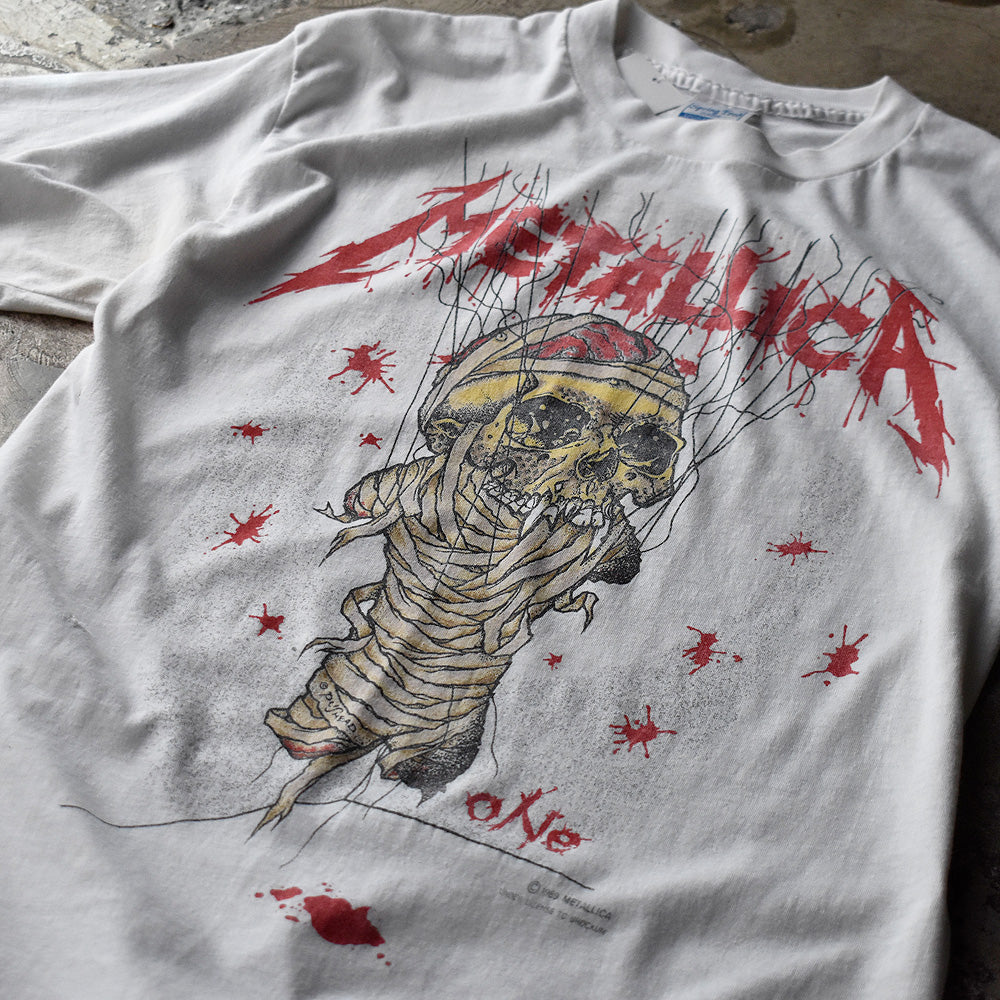 メタリカ×パスヘッド One スカル Tシャツ 1989年 USA製 ヴィンテージ