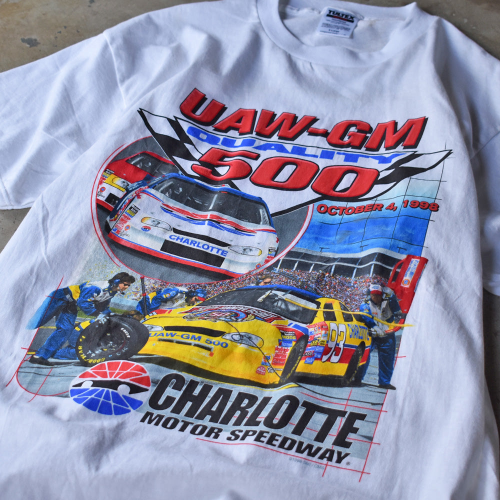90's　デッドストック！ Charlotte Motor Speedway “UAW-GM 500” レーシングTシャツ　230608