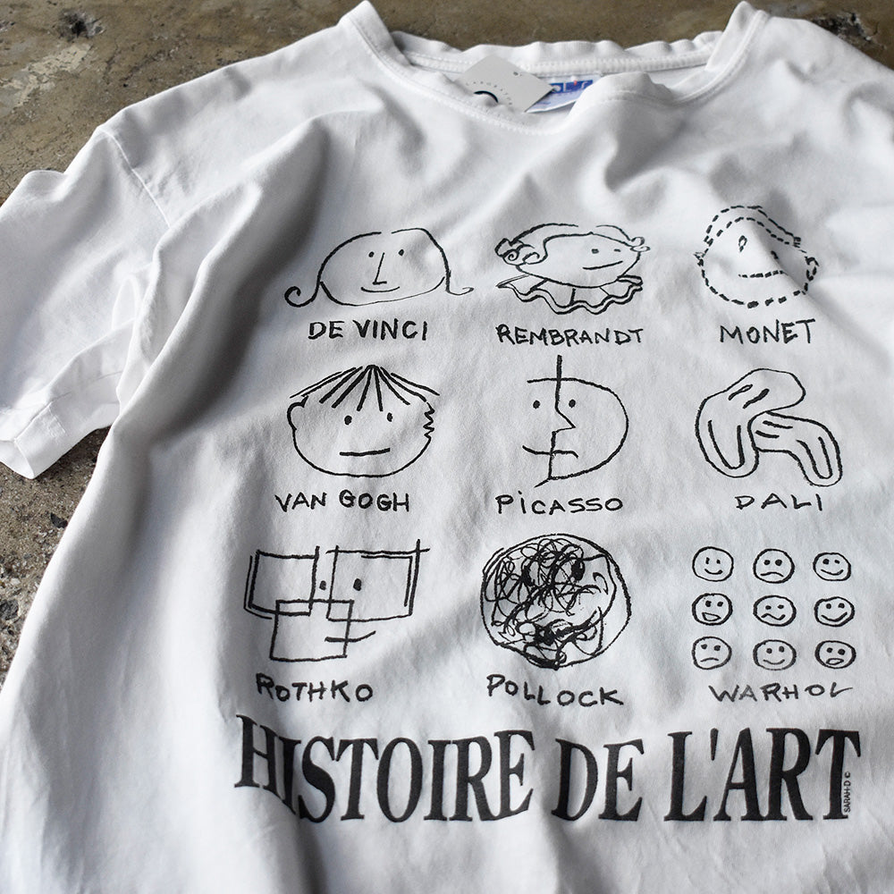 HISTOIRE DE L'ART アーティスト イラストTシャツ 1990年〜 ユーロ製 ヴィンテージ