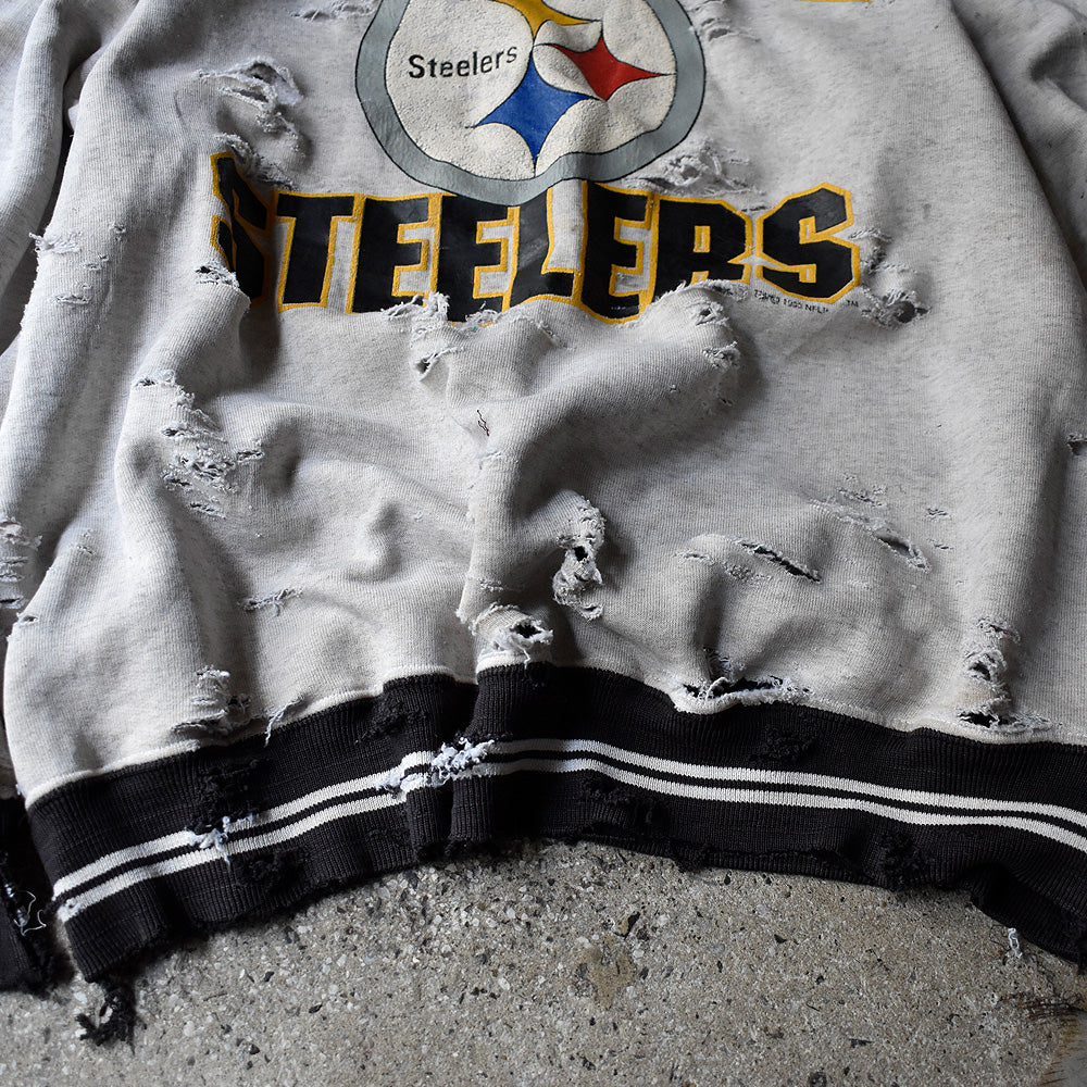 90's ボロ！ NFL “Pittsburgh Steelers” スウェット USA製 240409H
