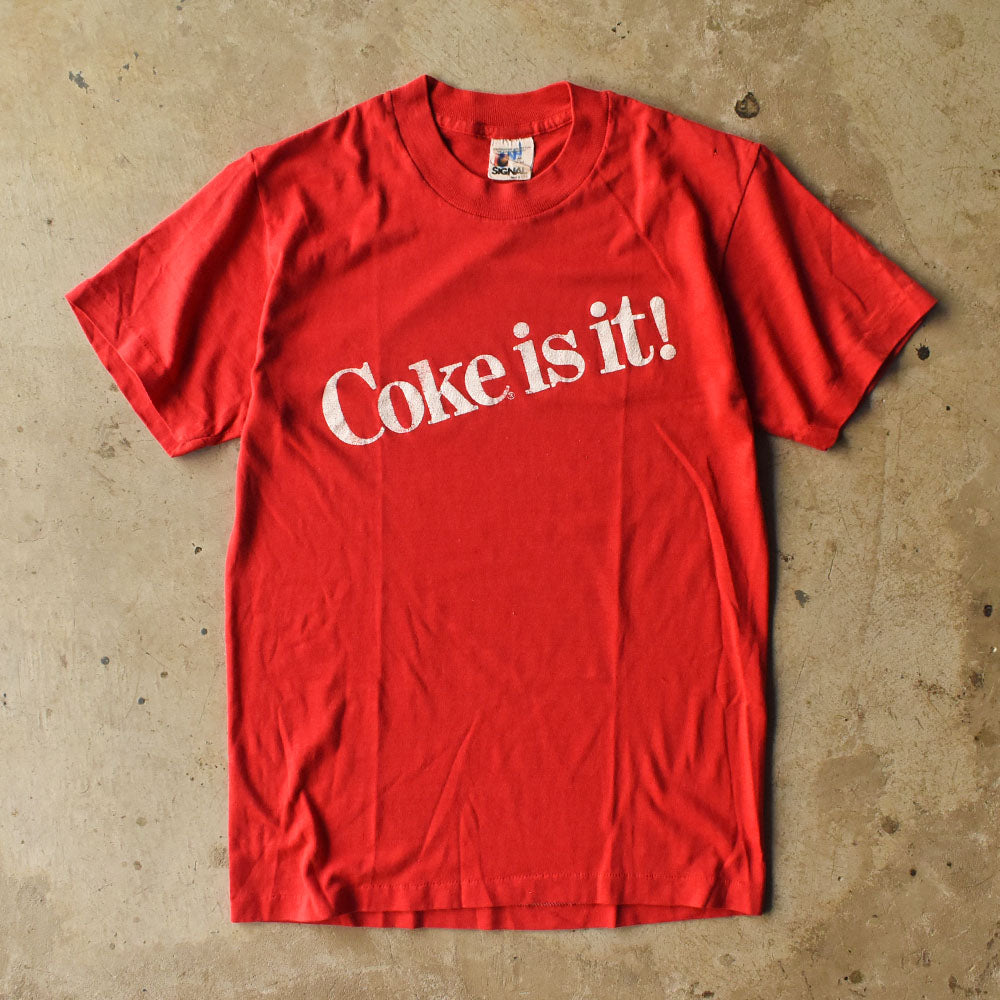 80’s SIGNAL “Coca-Cola/Coke is it !” 企業ロゴ プロモーション Tシャツ USA製 250912H