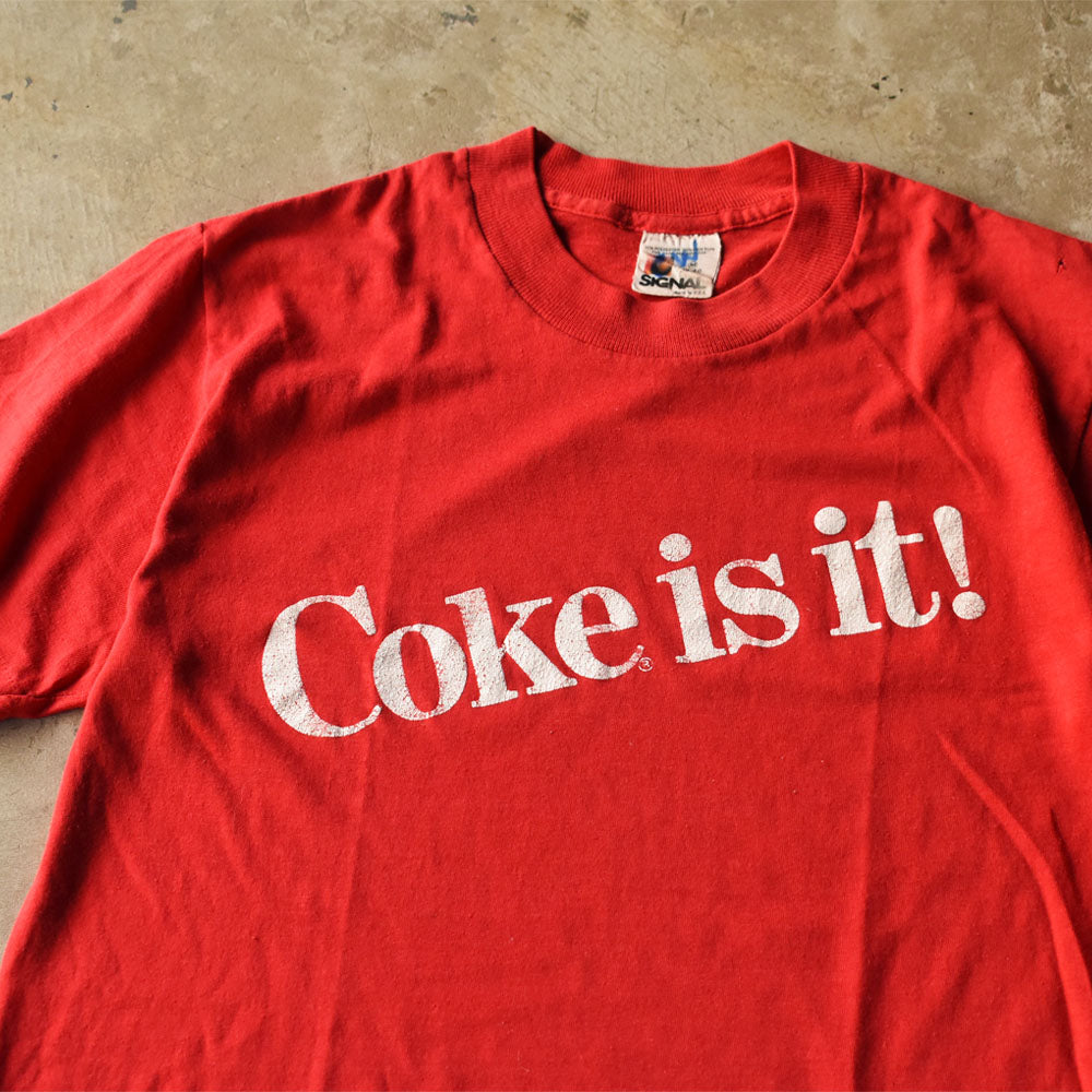 80’s SIGNAL “Coca-Cola/Coke is it !” 企業ロゴ プロモーション Tシャツ USA製 250912H